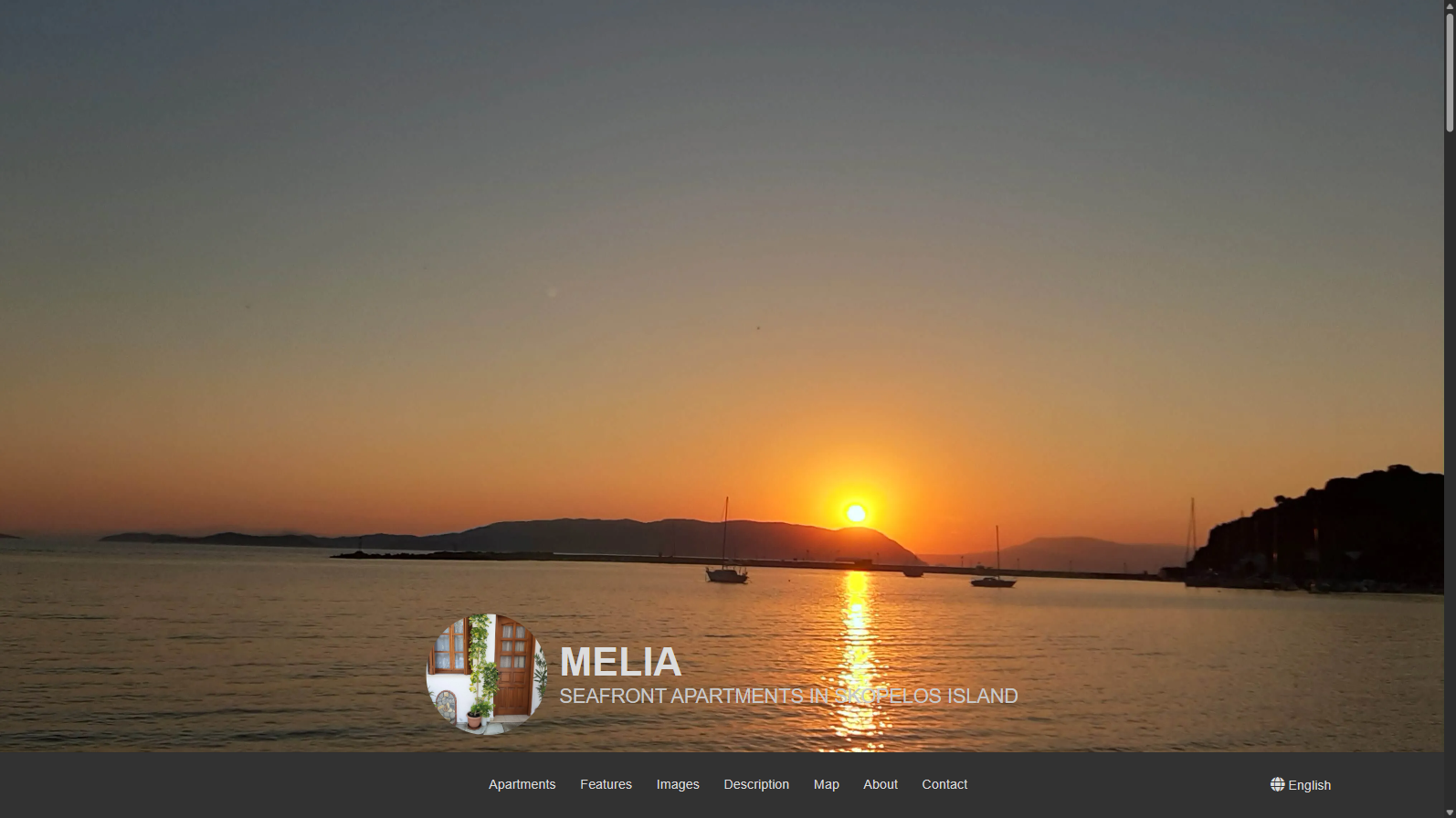 Melia Apartments website preview