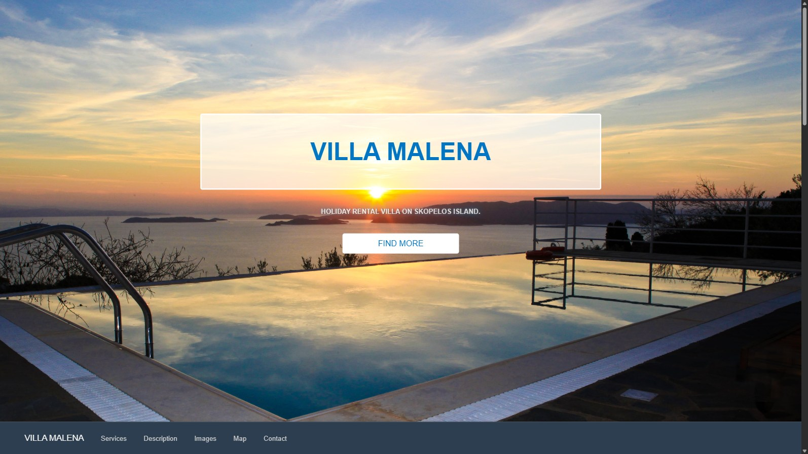 Villa Malena website preview